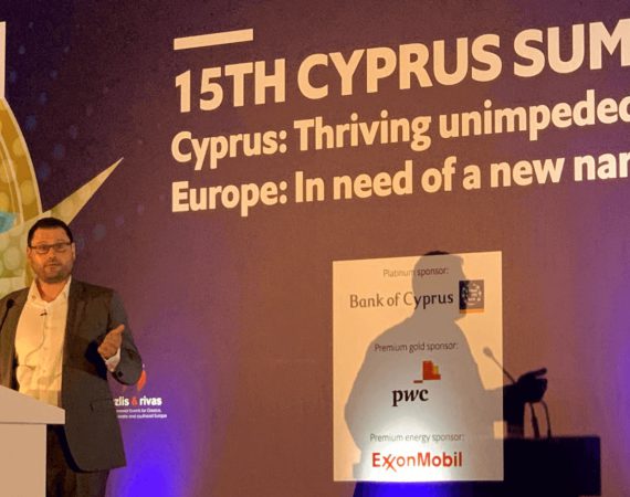 Sideridis presenting at 15th Annual Cyprus Summit