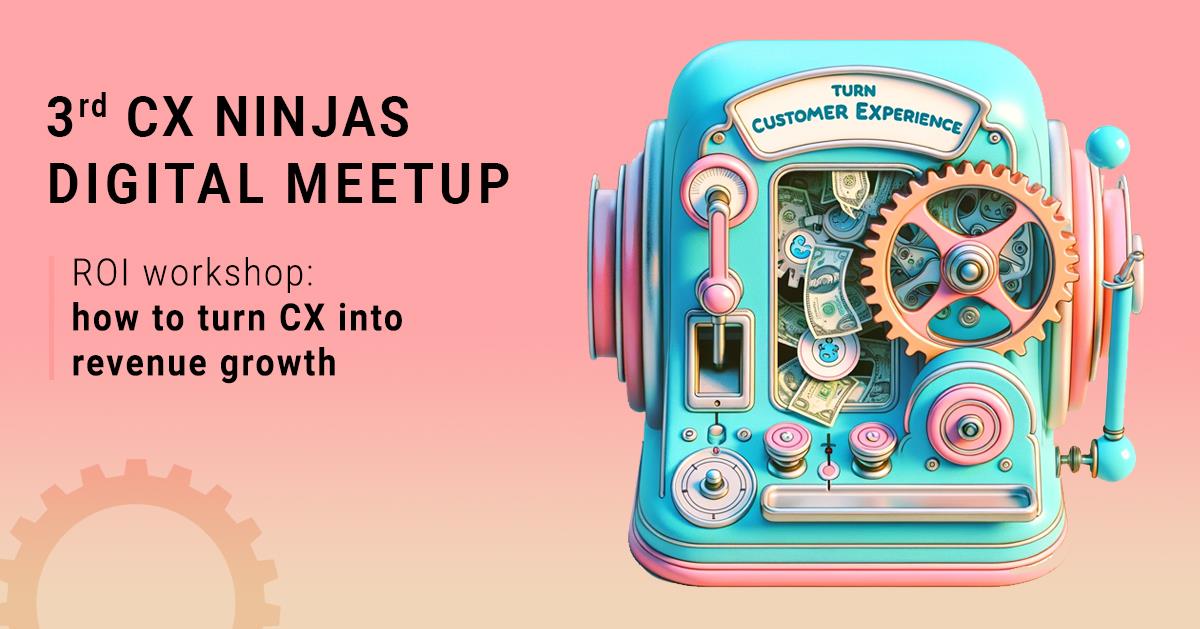 Banner with CX NINJAS workshop title