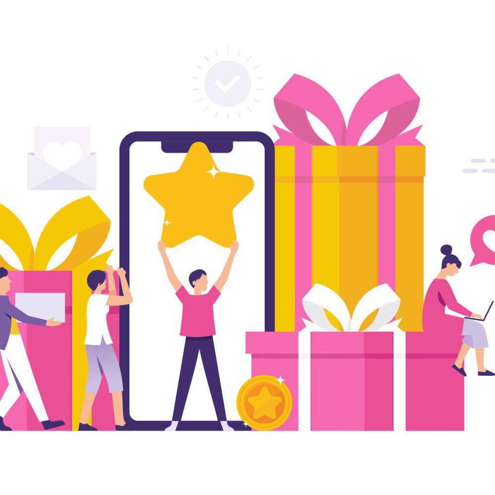 e-commerce programs provide satisfaction for customers by giving gifts, rewards or points as a form of customer loyalty, the concept of customer loyalty programs