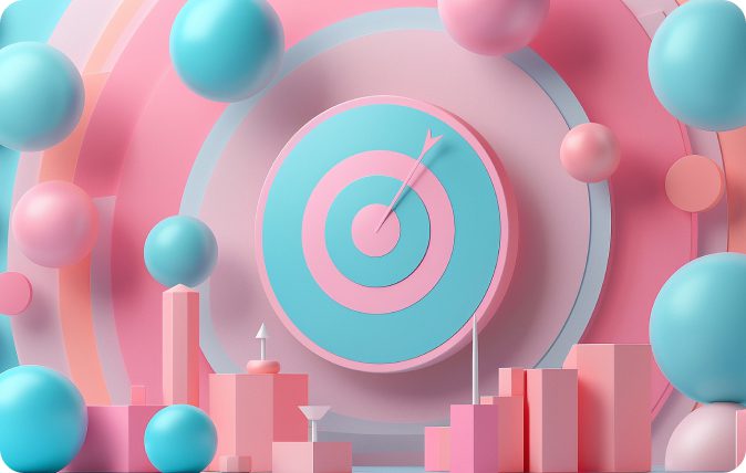 A colorful target