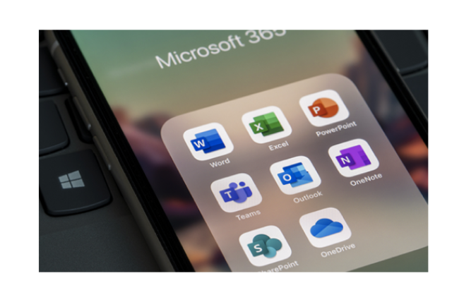 office 365 on mobile screen